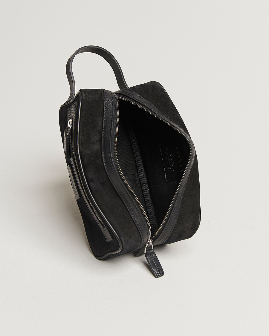 Homme | Sacs | Anderson's | Suede Washbag Black