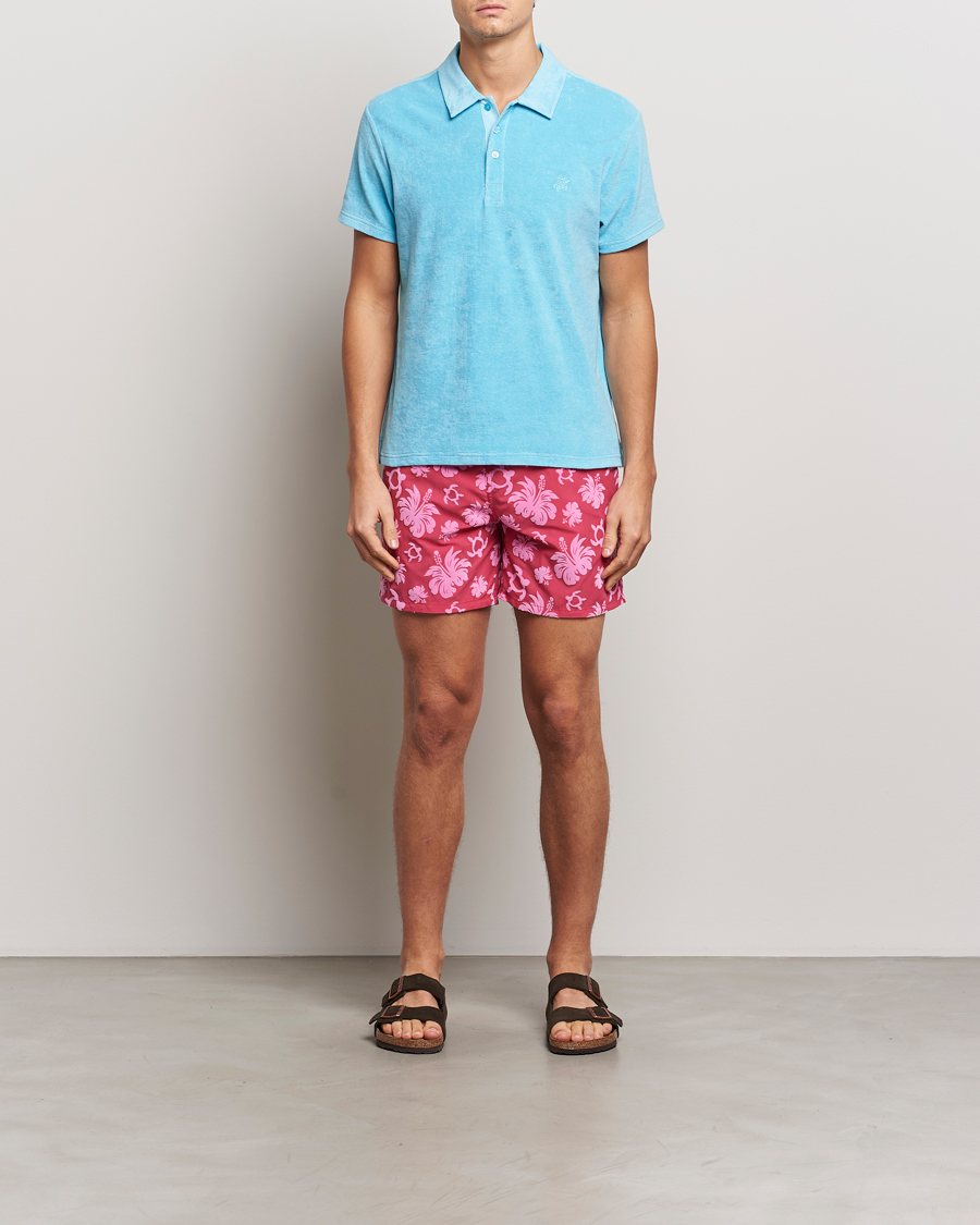 Homme | Maillots De Bain | Vilebrequin | Moorea Swim Shorts Groseille