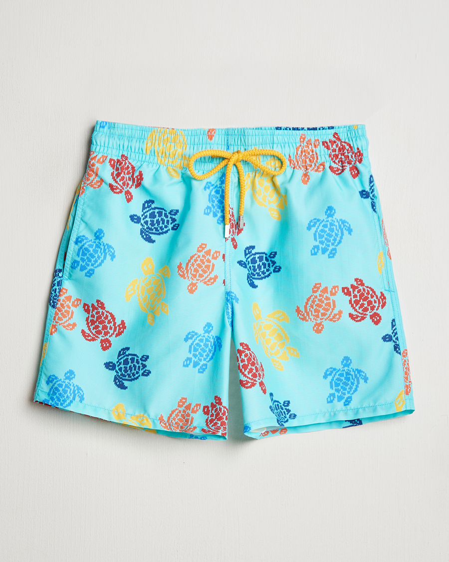 Homme | Maillots De Bain | Vilebrequin | Moorea Swim Shorts Bleu Lazuli