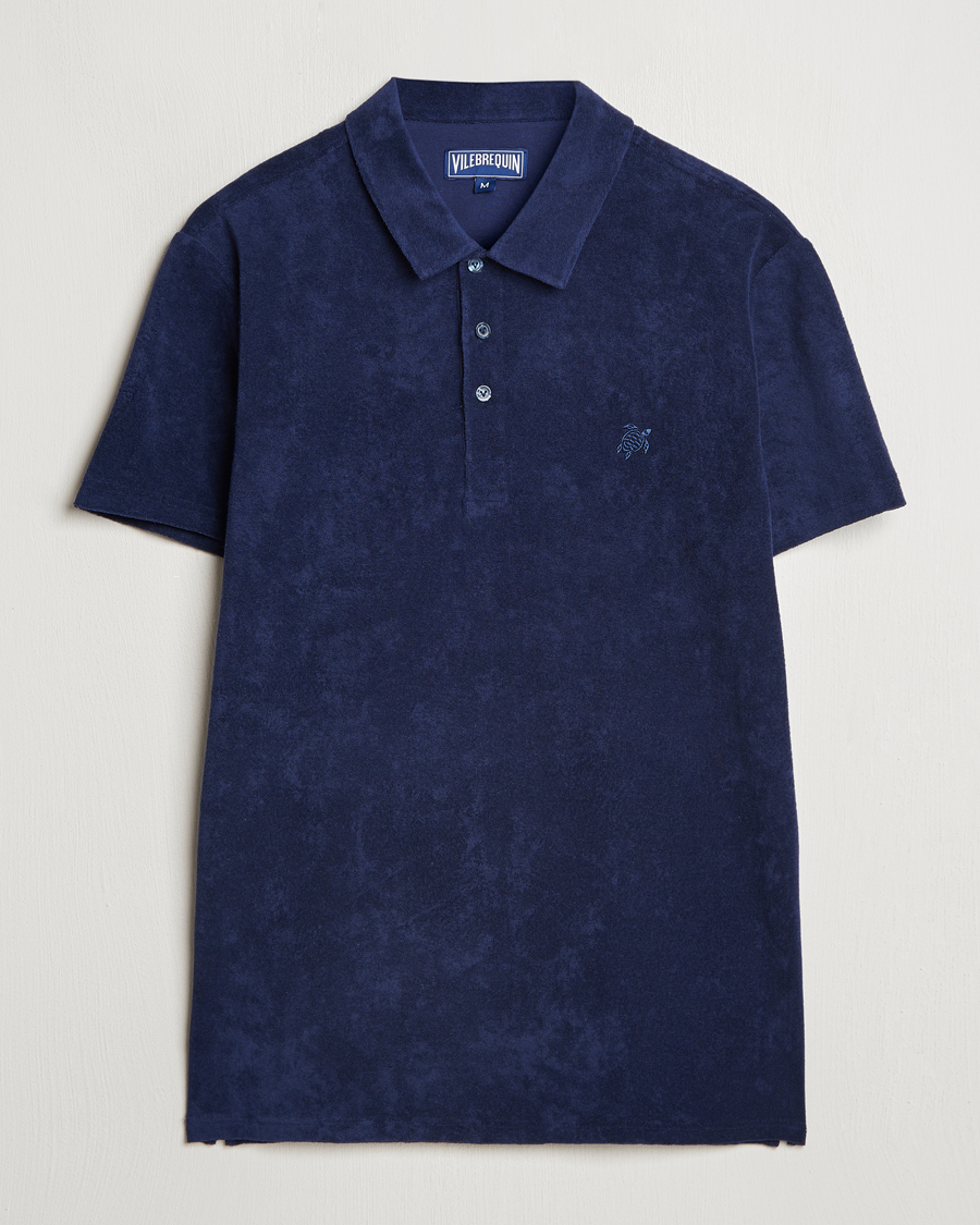 Homme | Polos | Vilebrequin | Phoenix Terry Polo Bleu Marine