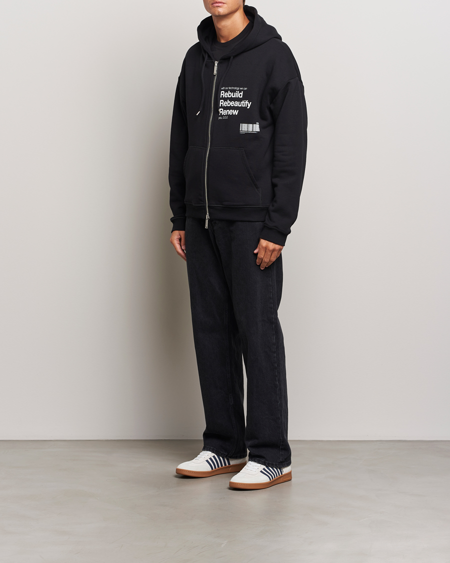 Homme | Pulls Et Tricots | Dsquared2 | Logo Full Zip Hoodie Black