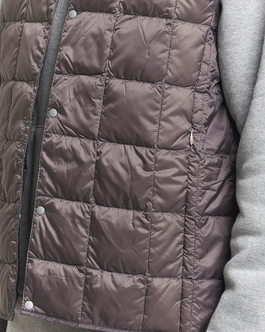 Homme | Gilets | TAION | V-Neck Lightweight Down Vest Gray