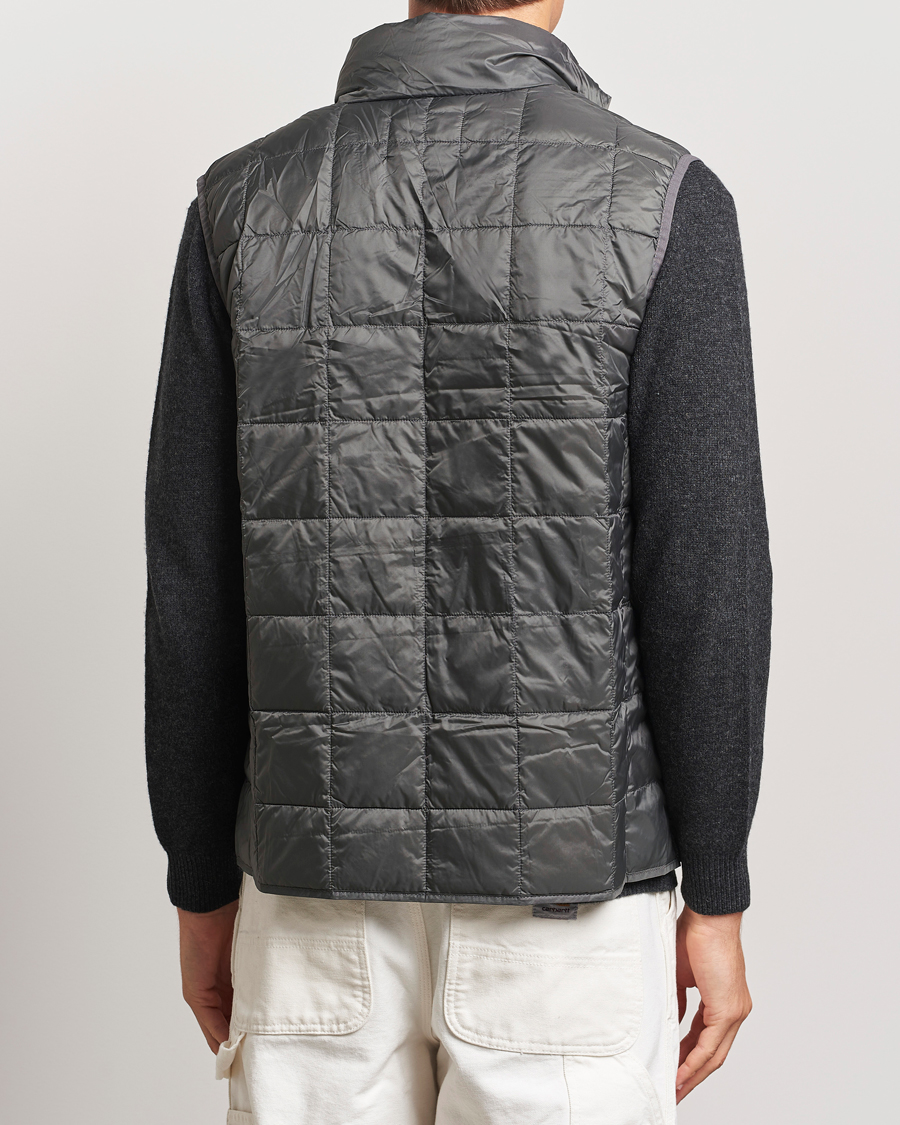 Homme | Manteaux Et Vestes | TAION | High Neck Full Zip Lightweight Down Vest Charcoal