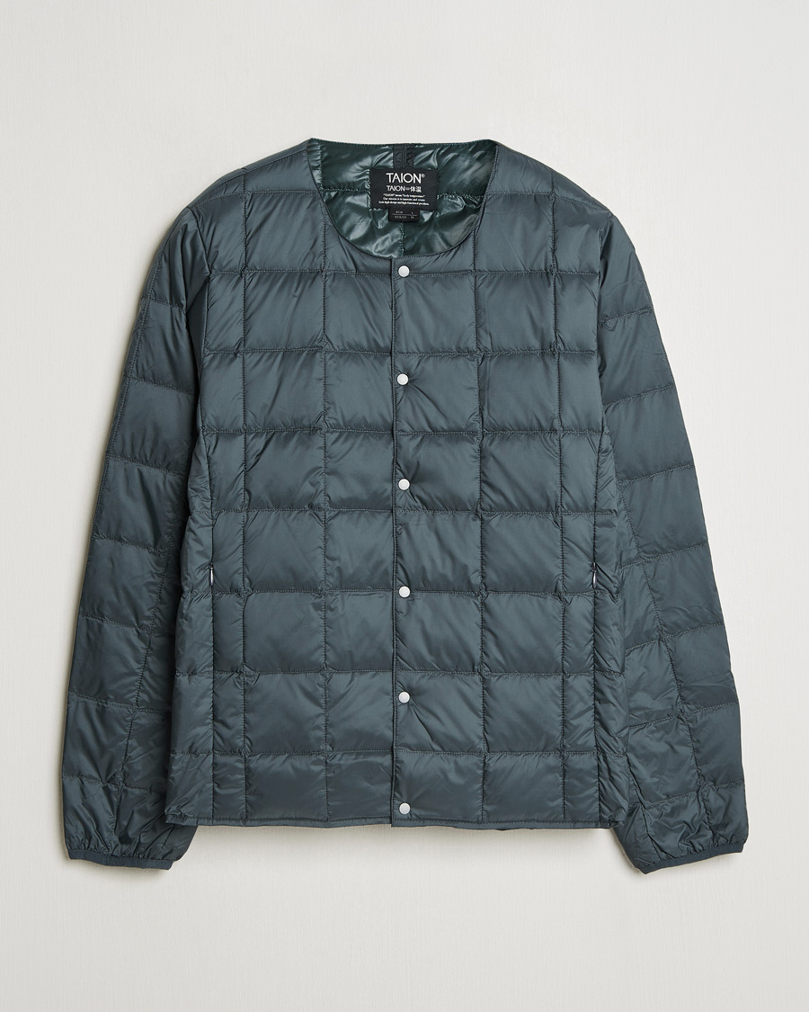 Homme | Manteaux Et Vestes | TAION | Crew Neck Button Down Jacket Charcoal