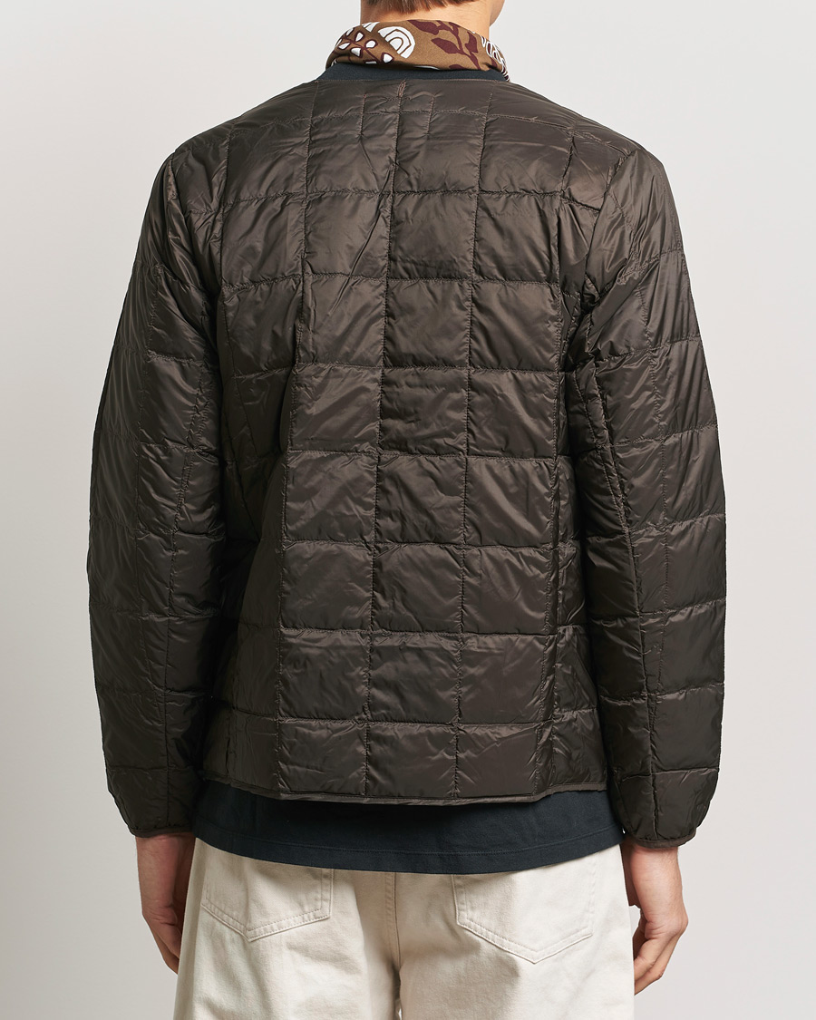 Homme | Manteaux Et Vestes | TAION | Crew Neck Button Down Jacket Dark Choco