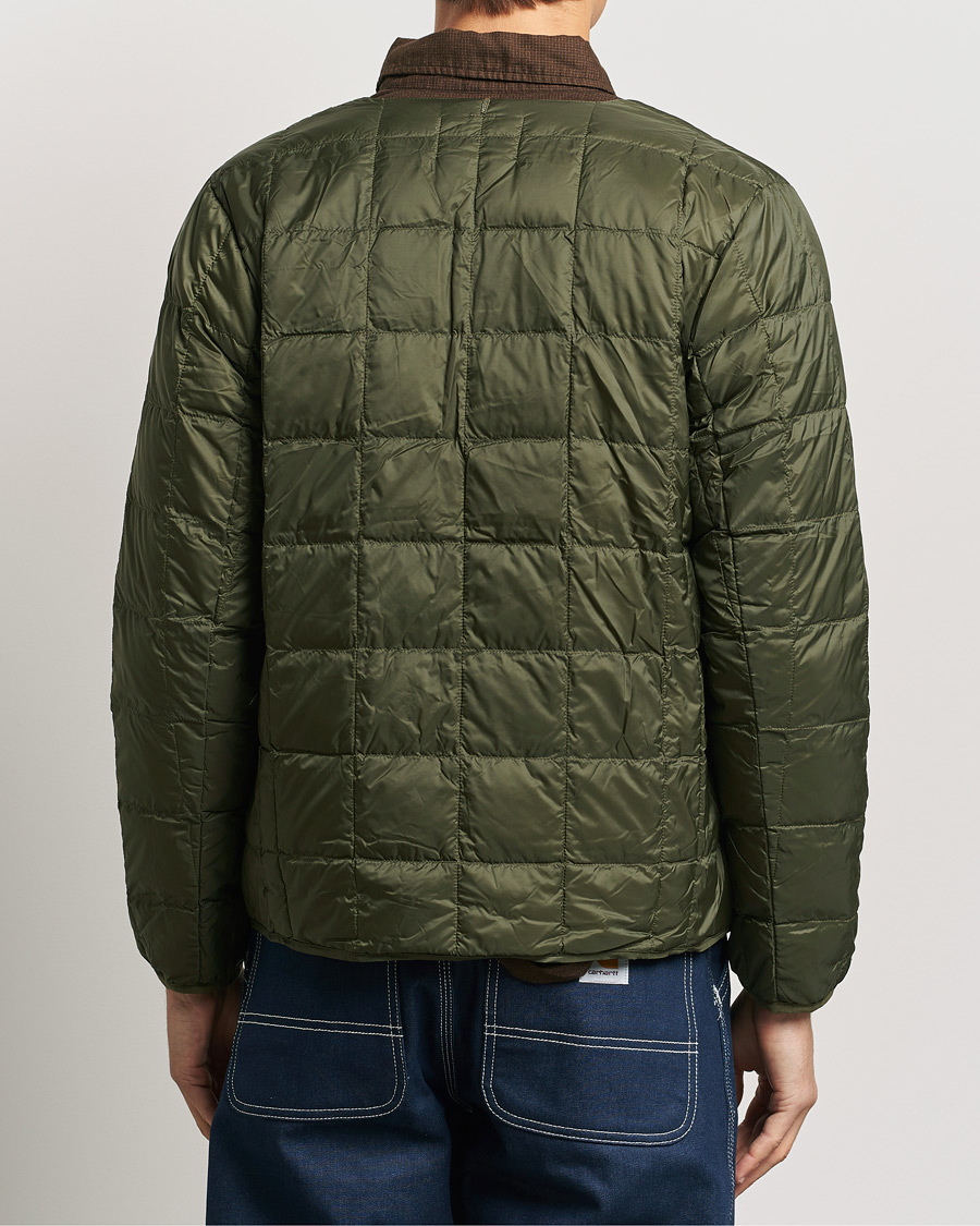 Homme | Manteaux Et Vestes | TAION | Crew Neck Button Down Jacket Dark Olive