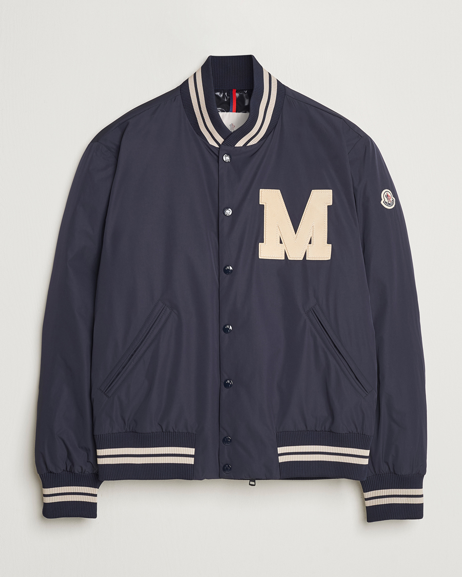 Homme | Manteaux Et Vestes | Moncler | Lateltin Varsity Jacket Navy