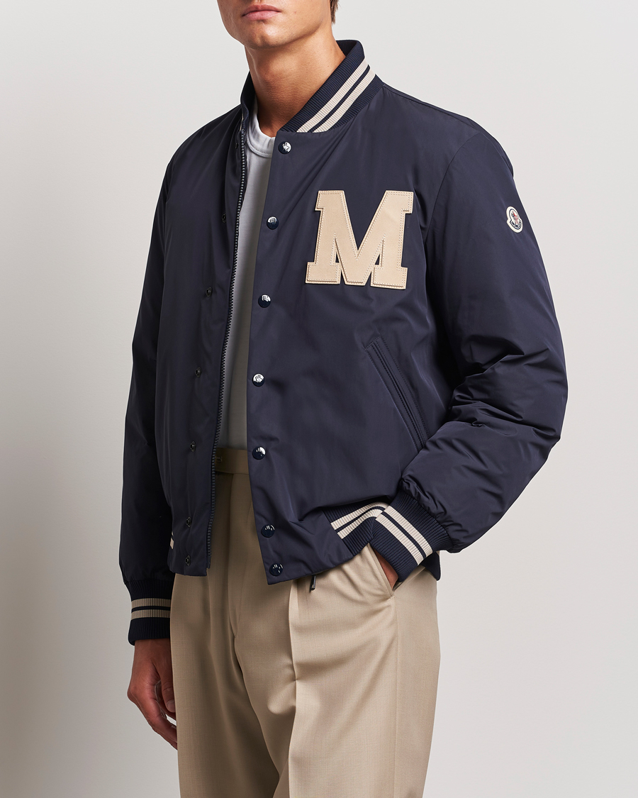 Homme | Manteaux Et Vestes | Moncler | Lateltin Varsity Jacket Navy