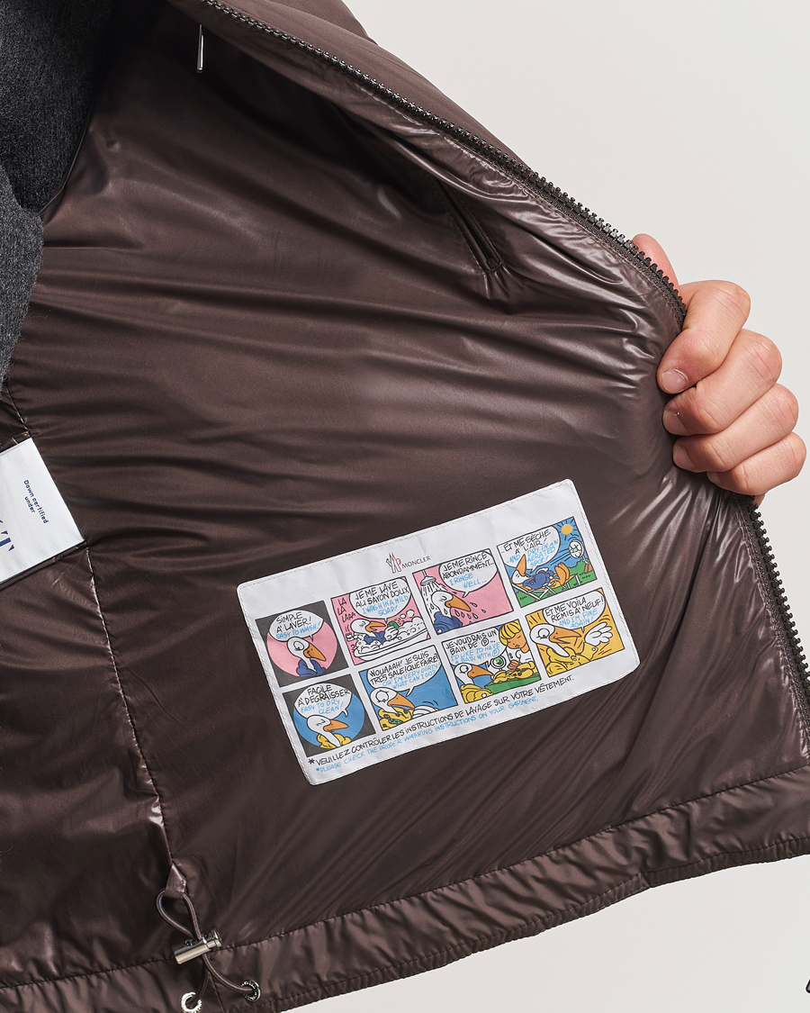 Homme | Manteaux Et Vestes | Moncler | Aroula Quilted Down Vest Dark Brown