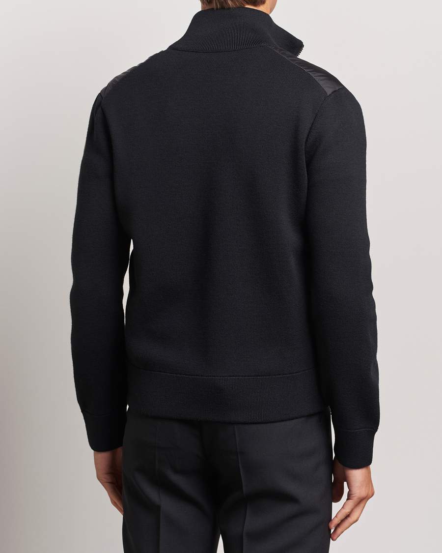 Homme | Pulls Et Tricots | Moncler | Hybrid Zip Cardigan Black