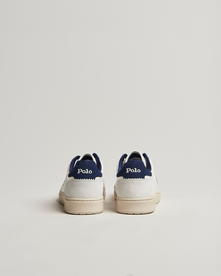 Homme | Polo Ralph Lauren Polo Court Sneaker Deckwash White/Navy | Polo Ralph Lauren | Polo Court Sneaker Deckwash White/Navy