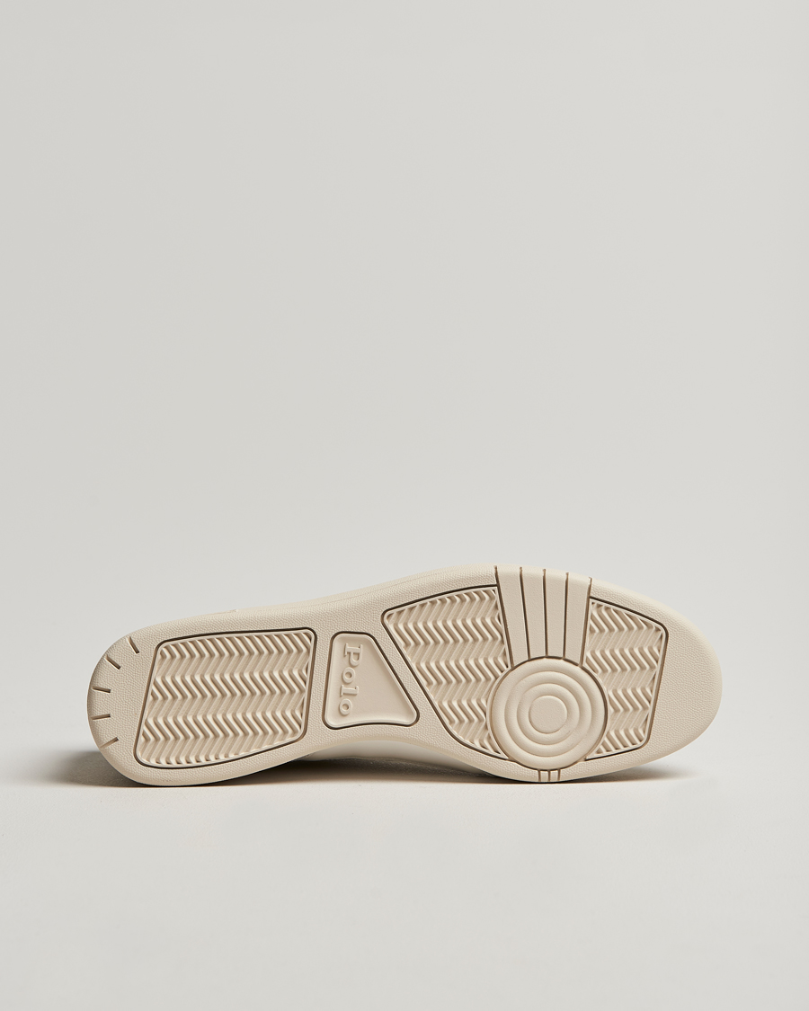 Homme | Polo Ralph Lauren Polo Court Sneaker Deckwash White/Black | Polo Ralph Lauren | Polo Court Sneaker Deckwash White/Black