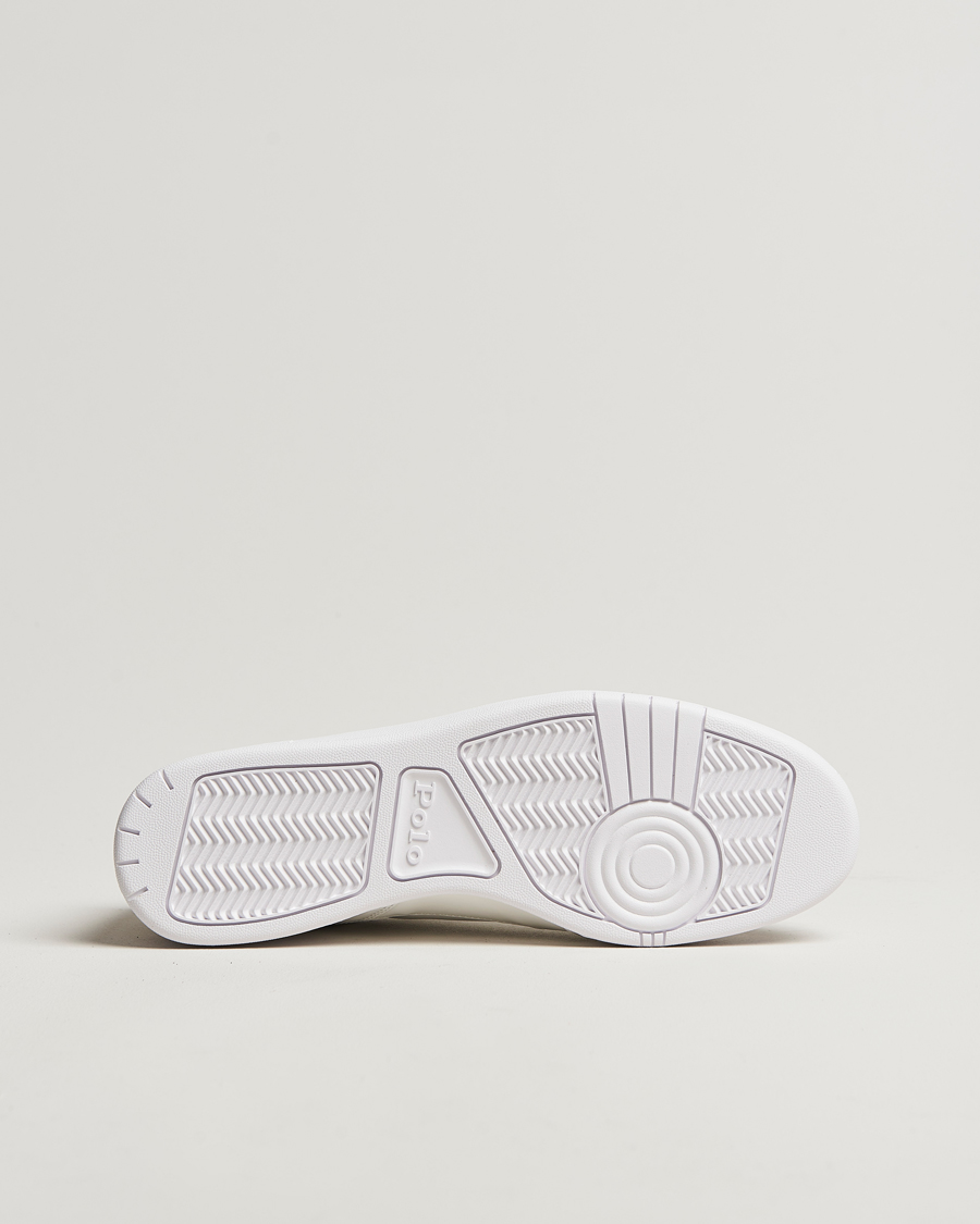 Homme | Polo Ralph Lauren Polo Court Sneaker Deckwash White Leather | Polo Ralph Lauren | Polo Court Sneaker Deckwash White Leather