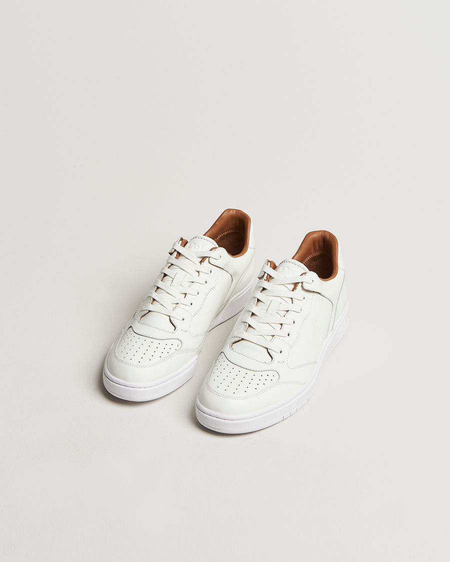 Homme | Polo Ralph Lauren Polo Court Sneaker Deckwash White Leather | Polo Ralph Lauren | Polo Court Sneaker Deckwash White Leather