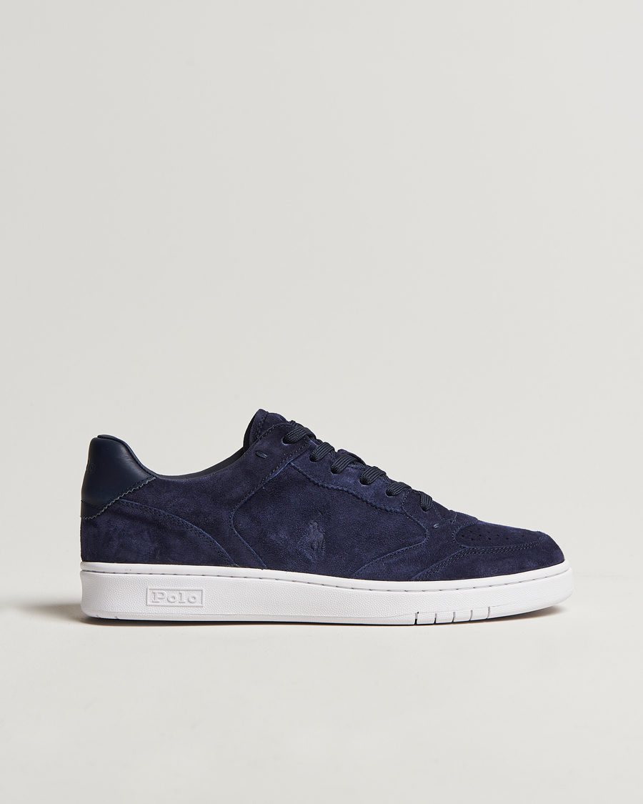 Homme | Polo Ralph Lauren Polo Court Sneaker Navy Suede | Polo Ralph Lauren | Polo Court Sneaker Navy Suede