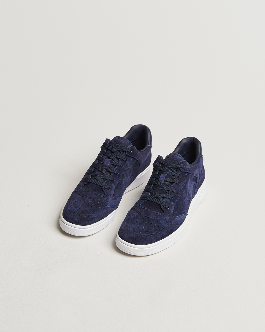 Homme | Polo Ralph Lauren Polo Court Sneaker Navy Suede | Polo Ralph Lauren | Polo Court Sneaker Navy Suede