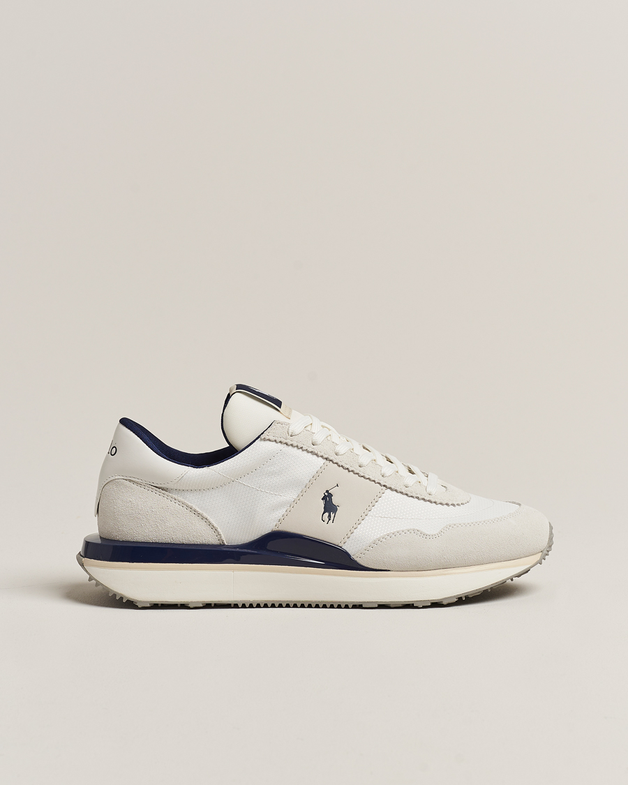 Homme | Polo Ralph Lauren Train 89 PP Sneaker Deckwash White/Newport Navy | Polo Ralph Lauren | Train 89 PP Sneaker Deckwash White/Newport Navy