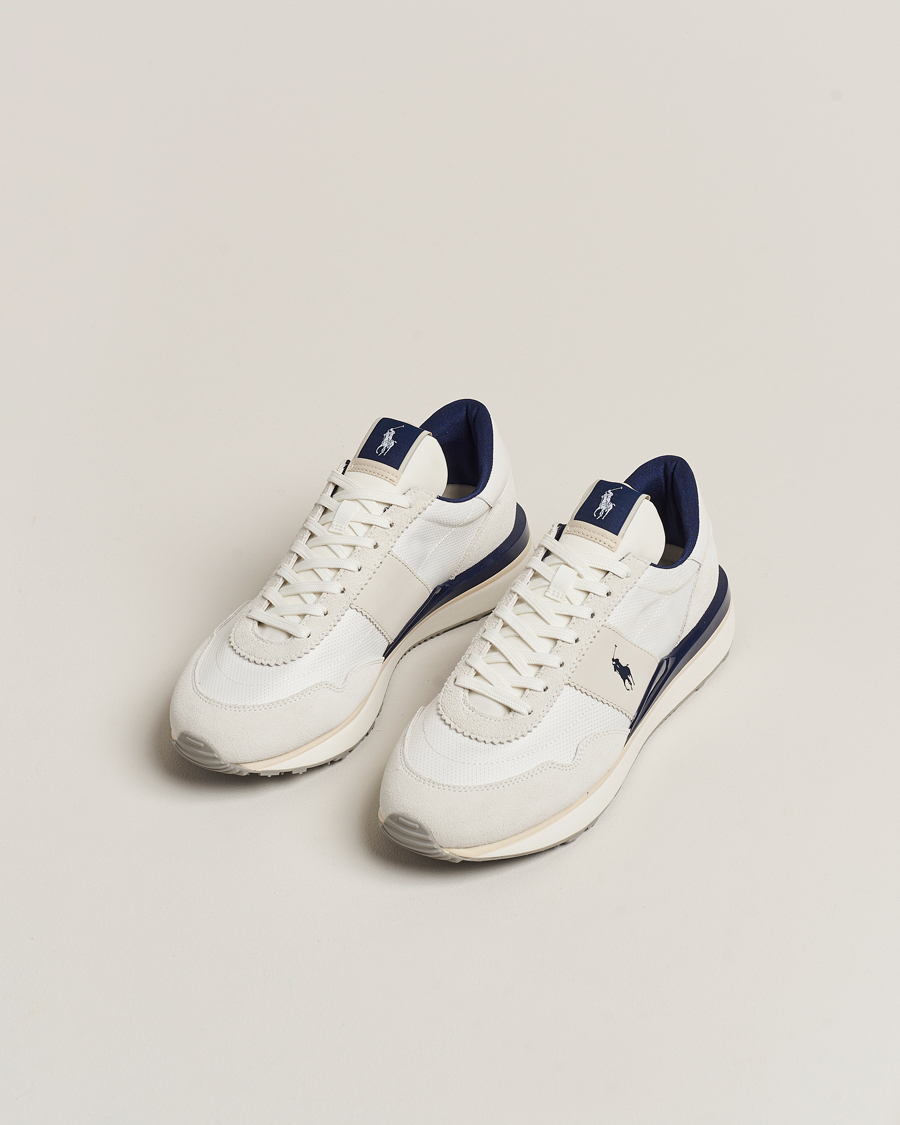 Homme | Polo Ralph Lauren Train 89 PP Sneaker Deckwash White/Newport Navy | Polo Ralph Lauren | Train 89 PP Sneaker Deckwash White/Newport Navy