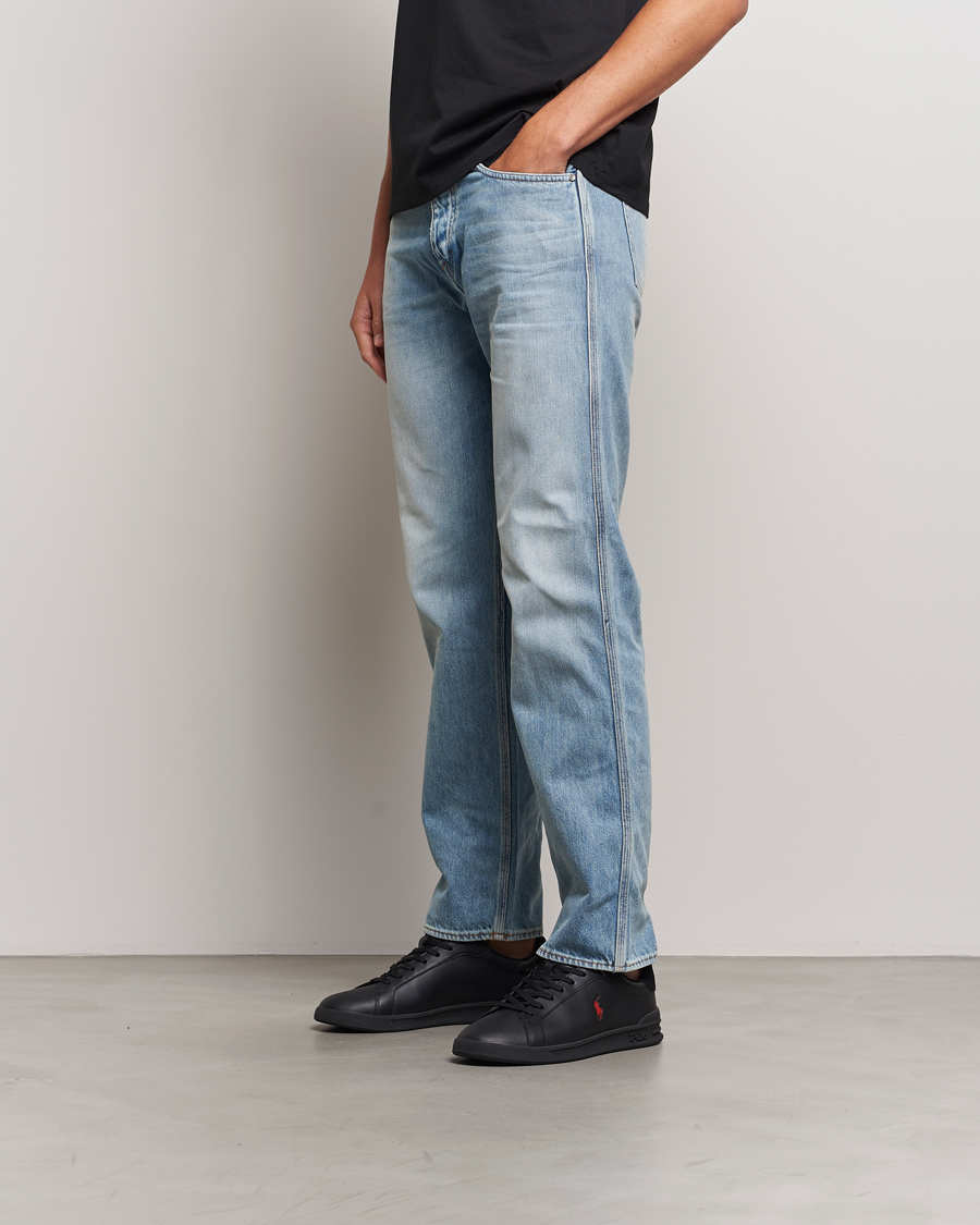 Homme | Polo Ralph Lauren Heritage Court II High Sneaker Black/Red | Polo Ralph Lauren | Heritage Court II High Sneaker Black/Red