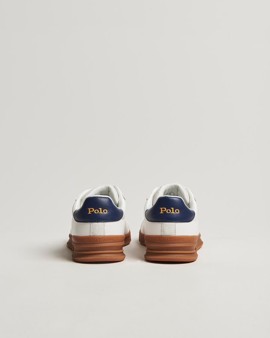 Homme | Polo Ralph Lauren Heritage Count II Low Sneaker Deckwash White/Navy | Polo Ralph Lauren | Heritage Count II Low Sneaker Deckwash White/Navy