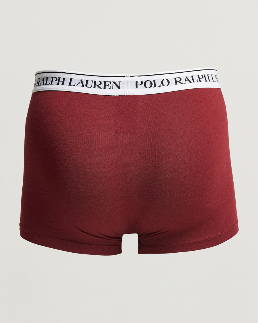 Homme | Sous-Vêtements Et Chaussettes | Polo Ralph Lauren | 3-Pack Trunk Ruby/Wine Heather/Red Carpet