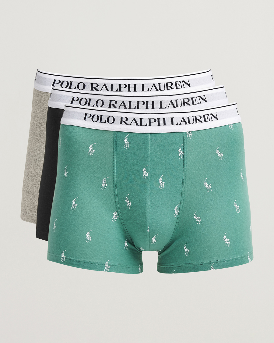 Homme | Sous-Vêtements Et Chaussettes | Polo Ralph Lauren | 3-Pack Trunk Fairway Green/Moss/Black