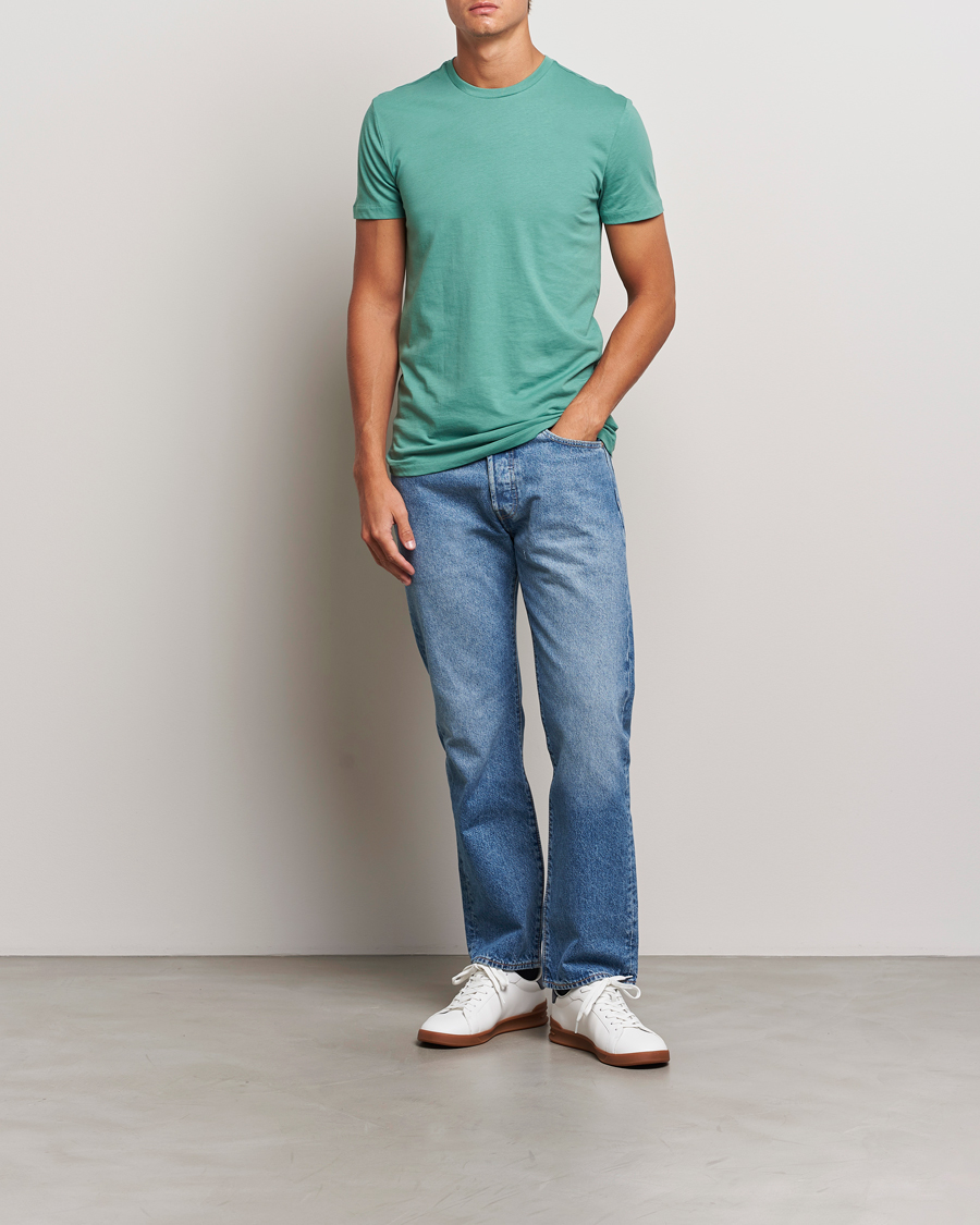 Homme | T-shirts | Polo Ralph Lauren | 3-Pack Crew Neck T-Shirt Fairway Green/White/Damson Red