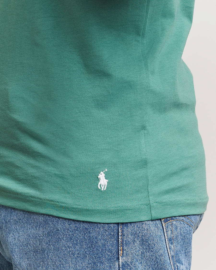 Homme | T-shirts | Polo Ralph Lauren | 3-Pack Crew Neck T-Shirt Fairway Green/White/Damson Red