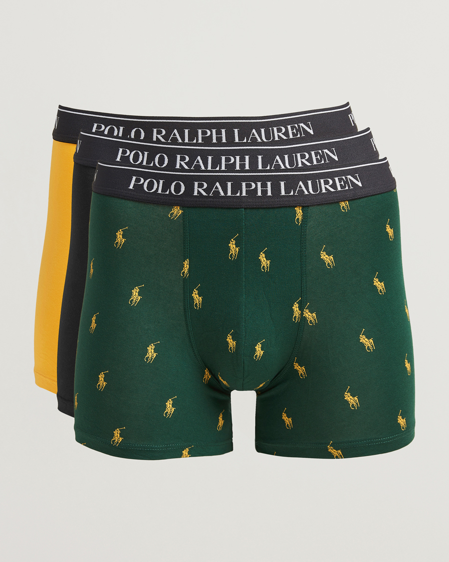 Homme | Sous-Vêtements Et Chaussettes | Polo Ralph Lauren | 3-Pack Boxer Brief Pine/Gold/Black