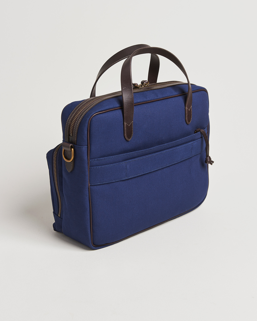 Homme | Polo Ralph Lauren Commuter Canvas Messenger Bag Newport Navy/Dk Brown | Polo Ralph Lauren | Commuter Canvas Messenger Bag Newport Navy/Dk Brown