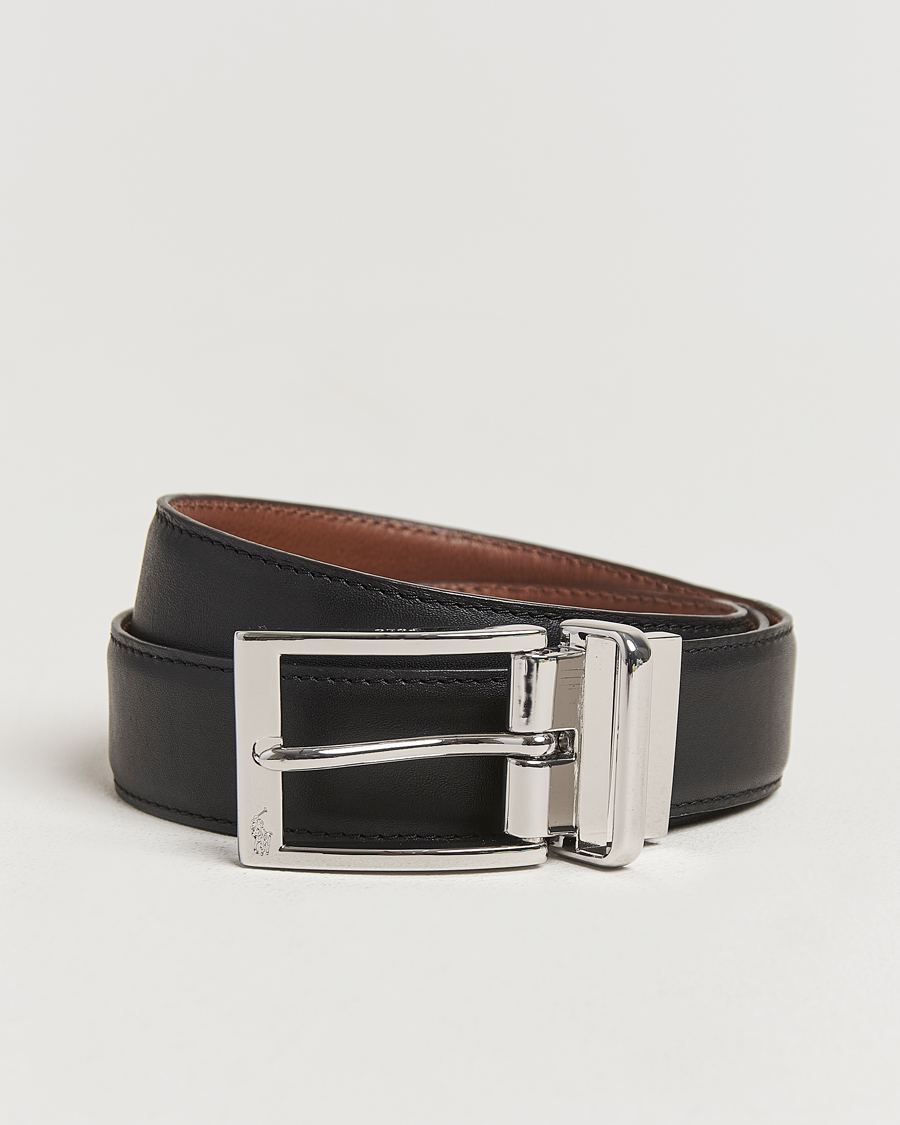 Homme | Polo Ralph Lauren Reversible Leather Belt Black/Brown | Polo Ralph Lauren | Reversible Leather Belt Black/Brown