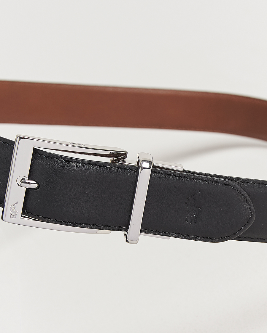 Homme | Polo Ralph Lauren Reversible Leather Belt Black/Brown | Polo Ralph Lauren | Reversible Leather Belt Black/Brown