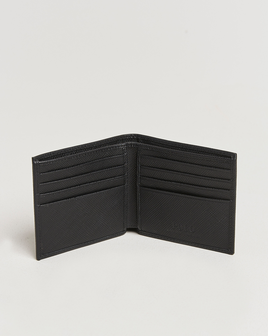 Homme | Polo Ralph Lauren Saffiano Leather Wallet Black | Polo Ralph Lauren | Saffiano Leather Wallet Black