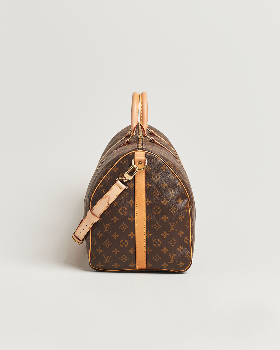 Homme | Louis Vuitton Pre-Owned Keepall Bandoulière 55 Monogram | Louis Vuitton Pre-Owned | Keepall Bandoulière 55 Monogram