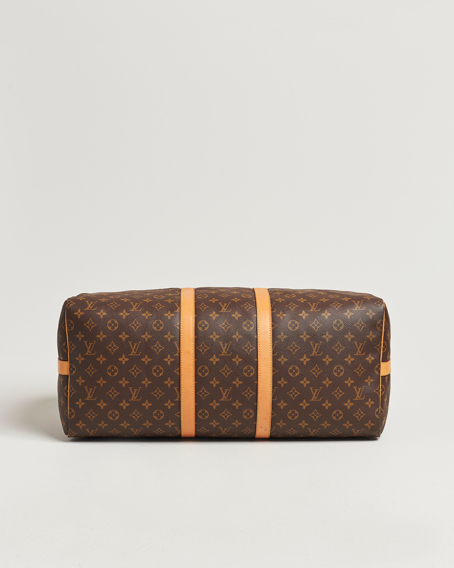 Homme | Louis Vuitton Pre-Owned Keepall Bandoulière 55 Monogram | Louis Vuitton Pre-Owned | Keepall Bandoulière 55 Monogram