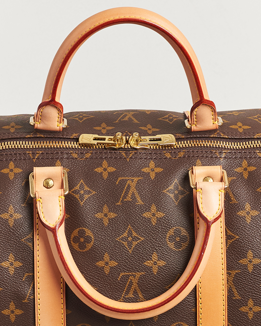 Homme | Louis Vuitton Pre-Owned Keepall Bandoulière 55 Monogram | Louis Vuitton Pre-Owned | Keepall Bandoulière 55 Monogram