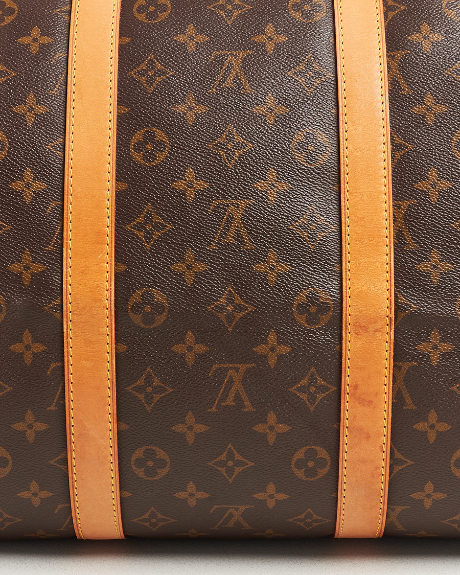 Homme | Louis Vuitton Pre-Owned Keepall Bandoulière 55 Monogram | Louis Vuitton Pre-Owned | Keepall Bandoulière 55 Monogram