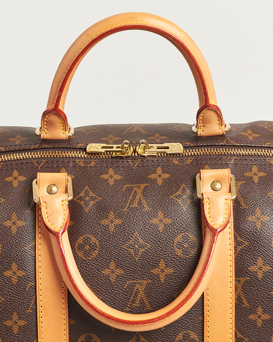 Homme | Louis Vuitton Pre-Owned Keepall Bandoulière 55 Monogram | Louis Vuitton Pre-Owned | Keepall Bandoulière 55 Monogram