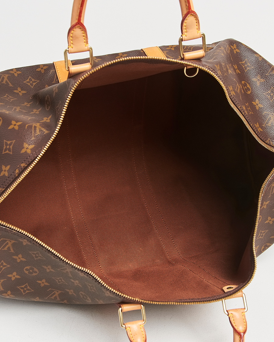 Homme | Louis Vuitton Pre-Owned Keepall Bandoulière 55 Monogram | Louis Vuitton Pre-Owned | Keepall Bandoulière 55 Monogram