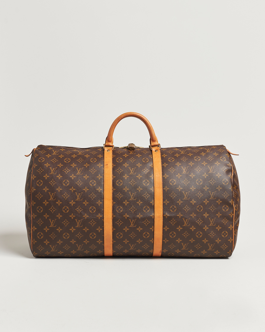 Homme | Louis Vuitton Pre-Owned Keepall 60 Bag Monogram | Louis Vuitton Pre-Owned | Keepall 60 Bag Monogram