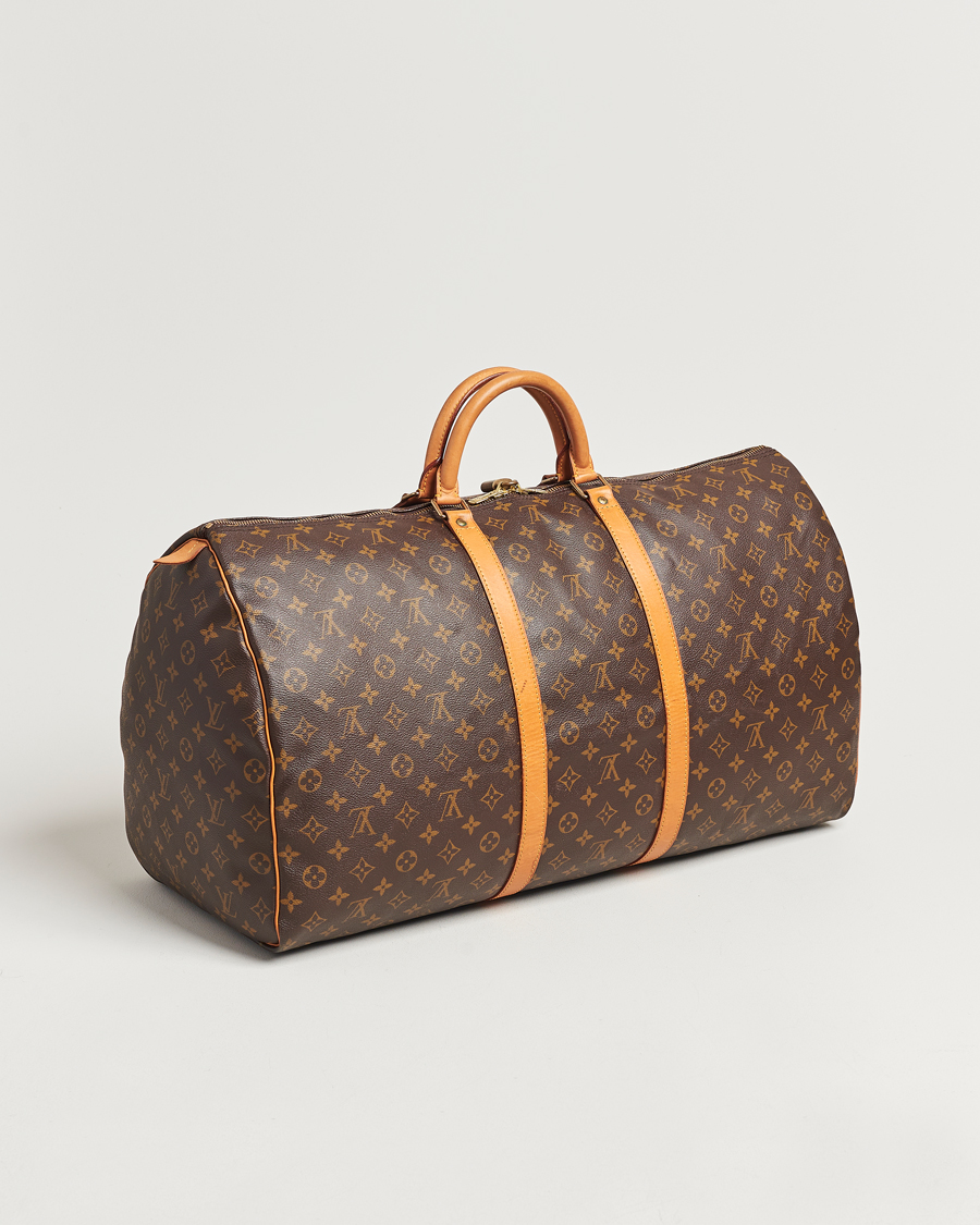 Homme | Louis Vuitton Pre-Owned Keepall 60 Bag Monogram | Louis Vuitton Pre-Owned | Keepall 60 Bag Monogram