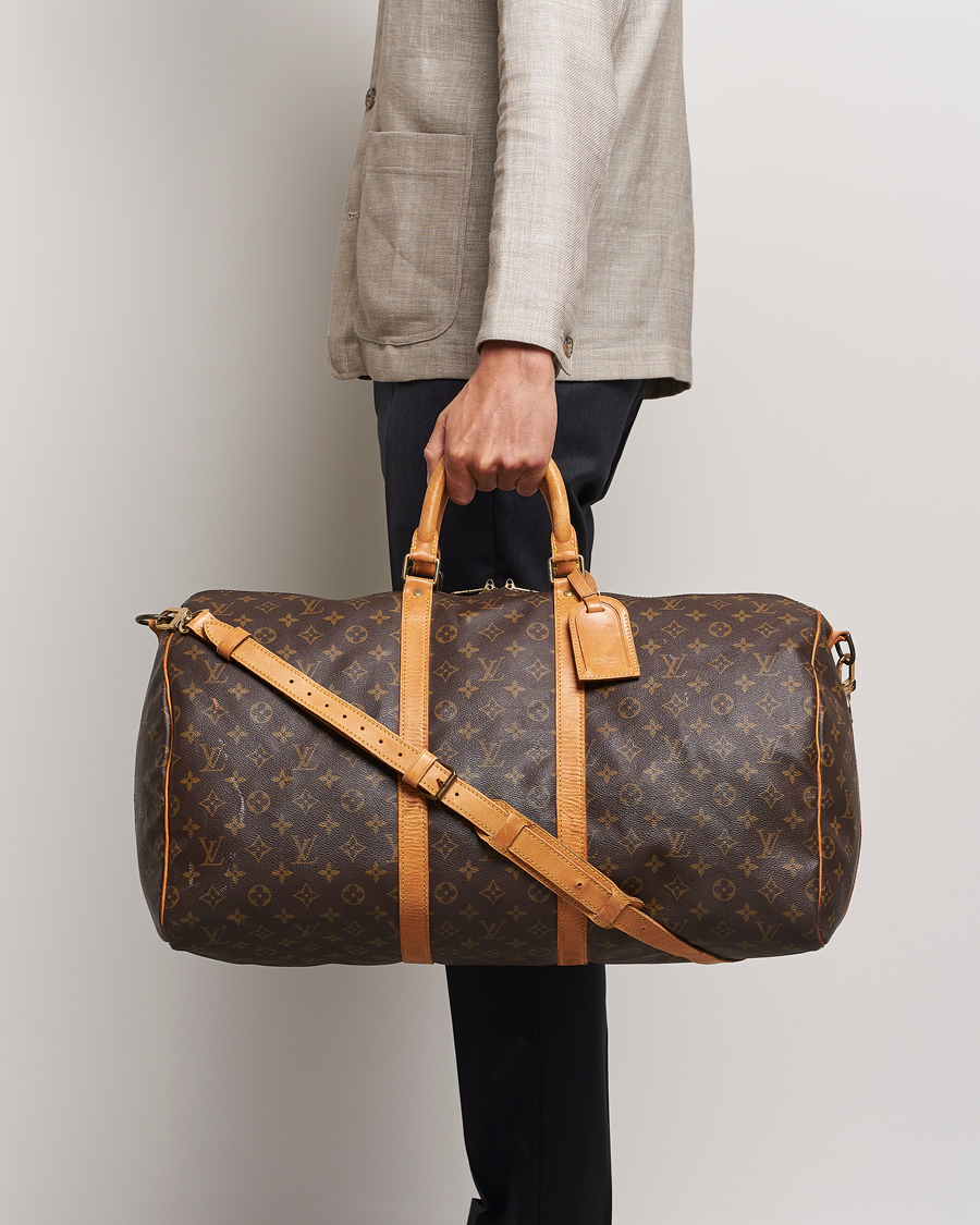 Homme | Louis Vuitton Pre-Owned Keepall Bandoulière 55 Monogram  | Louis Vuitton Pre-Owned | Keepall Bandoulière 55 Monogram 