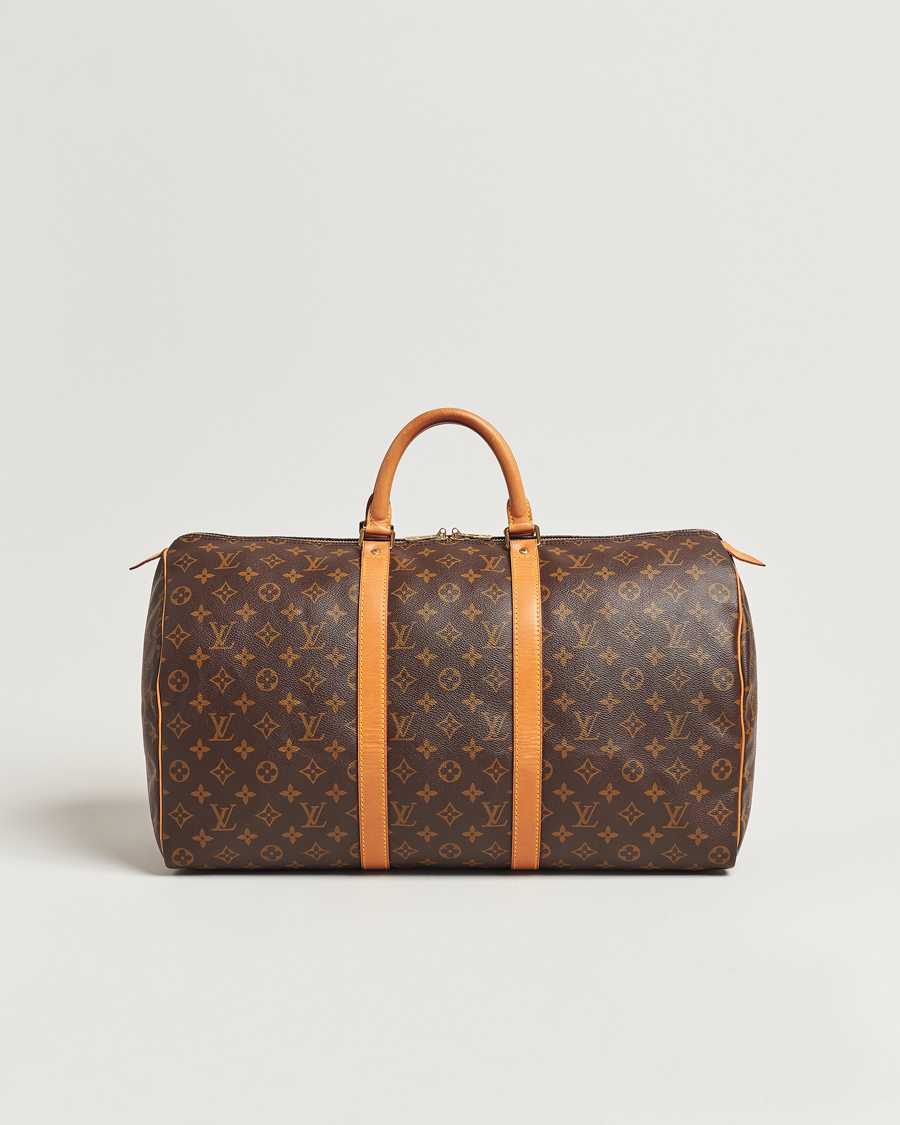 Homme | Louis Vuitton Pre-Owned Keepall 50 Bag Monogram | Louis Vuitton Pre-Owned | Keepall 50 Bag Monogram