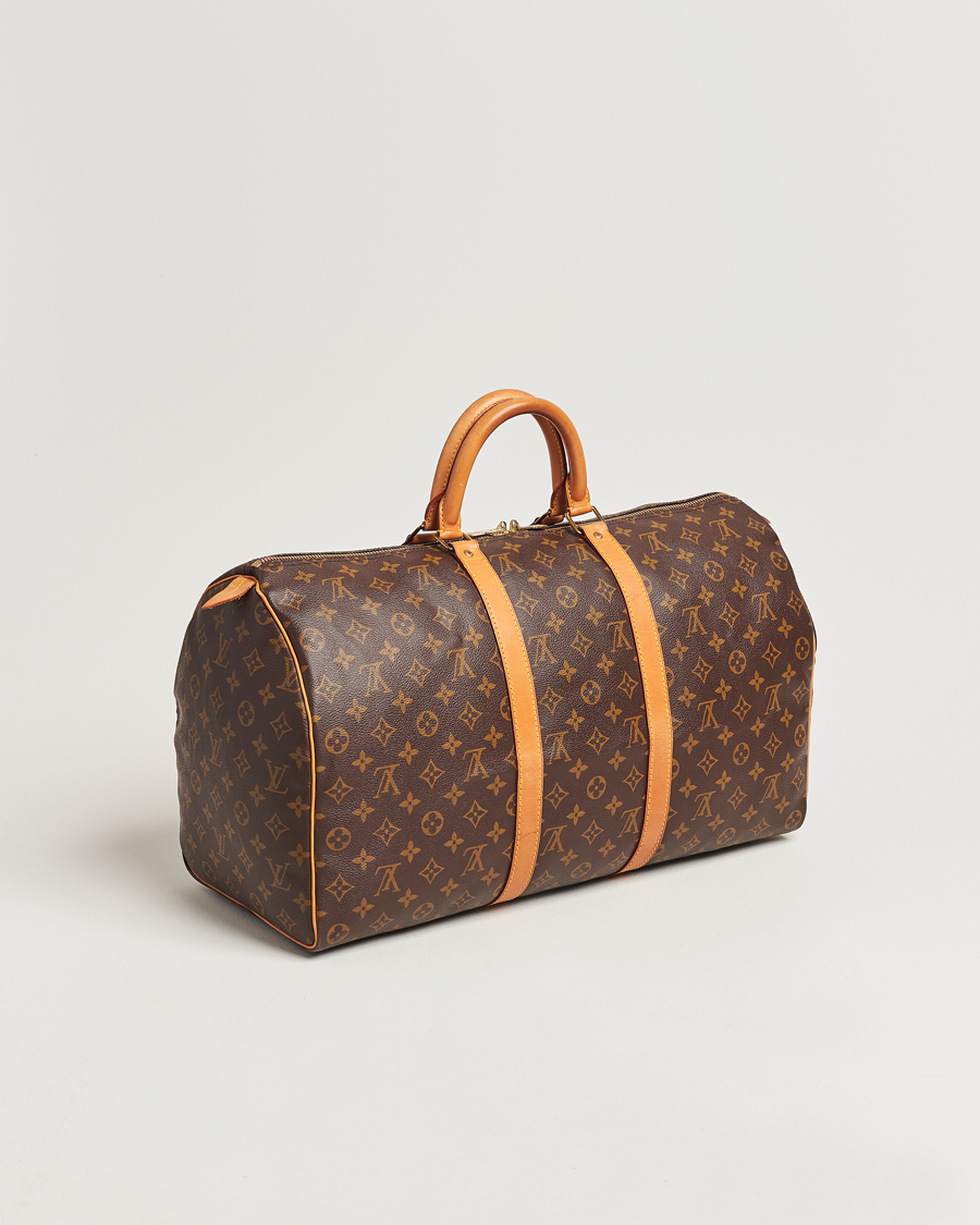 Homme | Louis Vuitton Pre-Owned Keepall 50 Bag Monogram | Louis Vuitton Pre-Owned | Keepall 50 Bag Monogram