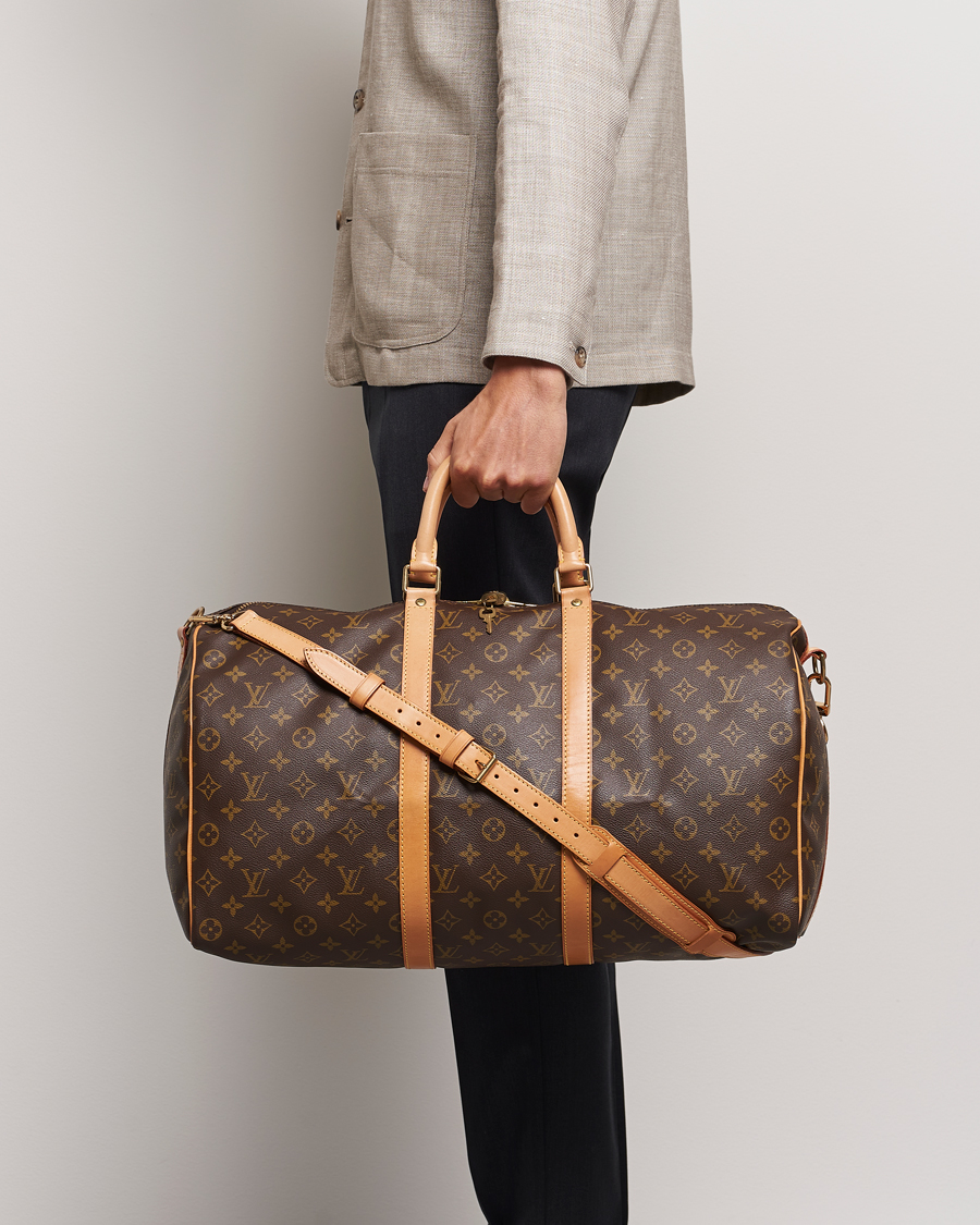 Homme | Louis Vuitton Pre-Owned Keepall Bandoulière 50 Monogram | Louis Vuitton Pre-Owned | Keepall Bandoulière 50 Monogram