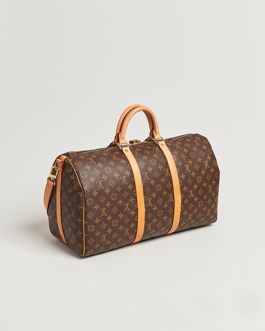 Homme | Louis Vuitton Pre-Owned Keepall Bandoulière 50 Monogram | Louis Vuitton Pre-Owned | Keepall Bandoulière 50 Monogram