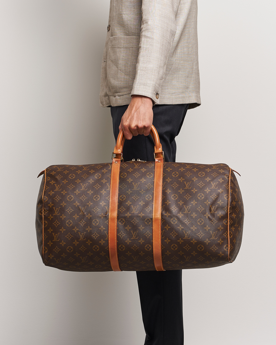 Homme | Pre-Owned & Vintage Bags | Louis Vuitton Pre-Owned | Keepall 55 Bag Monogram 
