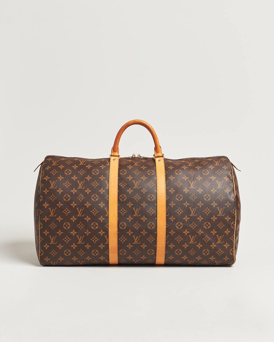 Homme | Louis Vuitton Pre-Owned Keepall 55 Bag Monogram | Louis Vuitton Pre-Owned | Keepall 55 Bag Monogram