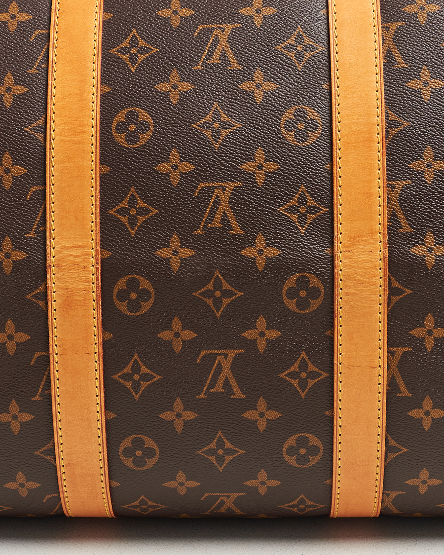 Homme | Louis Vuitton Pre-Owned Keepall 55 Bag Monogram | Louis Vuitton Pre-Owned | Keepall 55 Bag Monogram