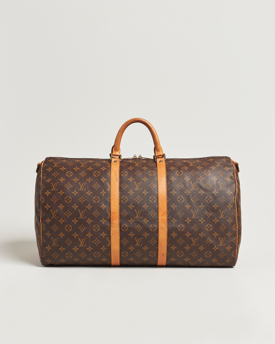 Homme | Louis Vuitton Pre-Owned Keepall Bandoulière 55 Monogram | Louis Vuitton Pre-Owned | Keepall Bandoulière 55 Monogram